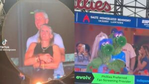 Mascotes de beisebol recriam flagra polêmico em show do Coldplay