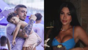 Namorada de Belo é acusada pelo ex-namorado de abandonar o filho