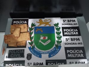 Operação entre PM e PC resulta em apreensão de 4,5 kg de maconha em Sonora