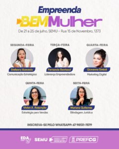 Prefeitura oferece curso gratuito que fortalece empreendedorismo feminino