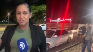 Repórter mostra bastidores com drone ao vivo e viraliza na web