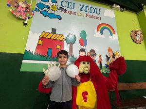 SES promove ação lúdica para prevenir síndrome Mão-Pé-Boca com crianças do CEI Zedu