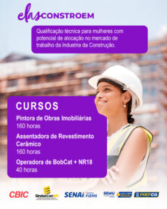 Semu impulsiona capacitação de mulheres na construção civil
