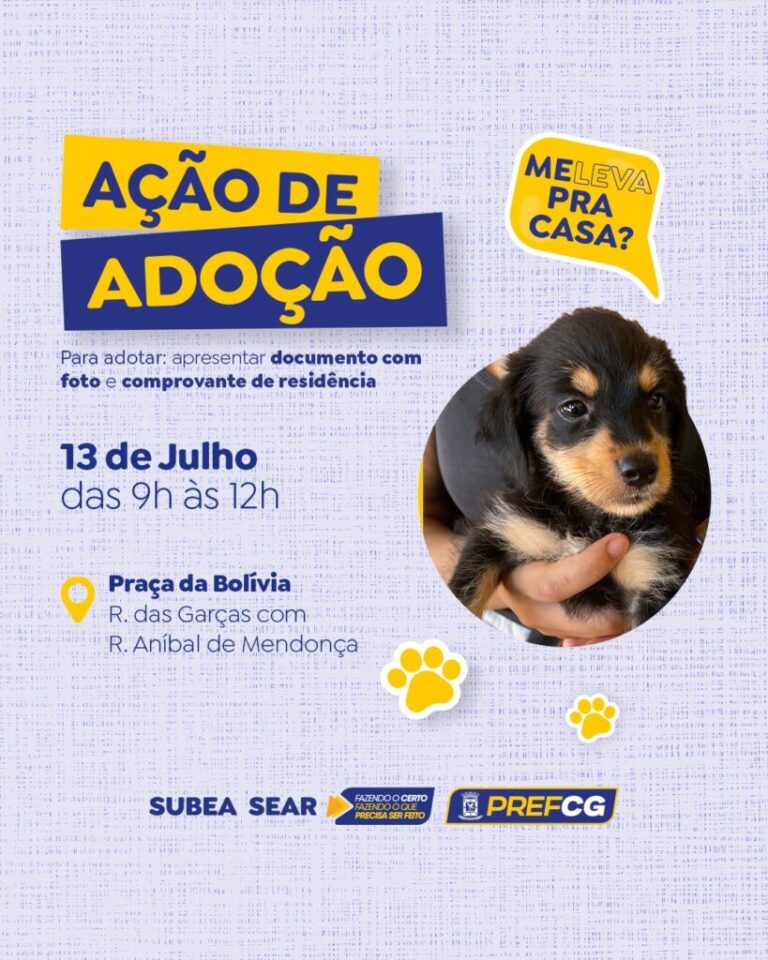 Subea realiza feira de adoção no próximo domingo (13)
