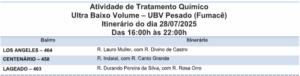 Tá na rota? Fumacê percorre três bairros de Campo Grande nesta quinta-feira (31)
