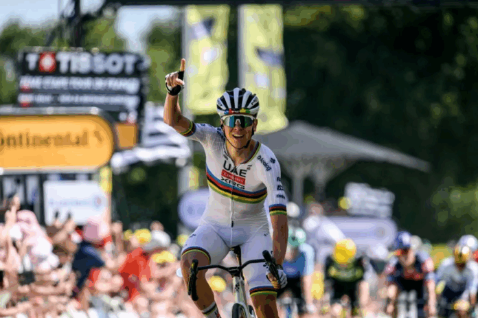 Tadej Pogacar vence sexta etapa do Tour de France