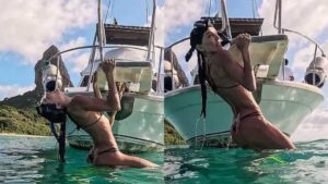 “Vai cair”: Deborah Secco repercute ao surgir pendurada em lancha