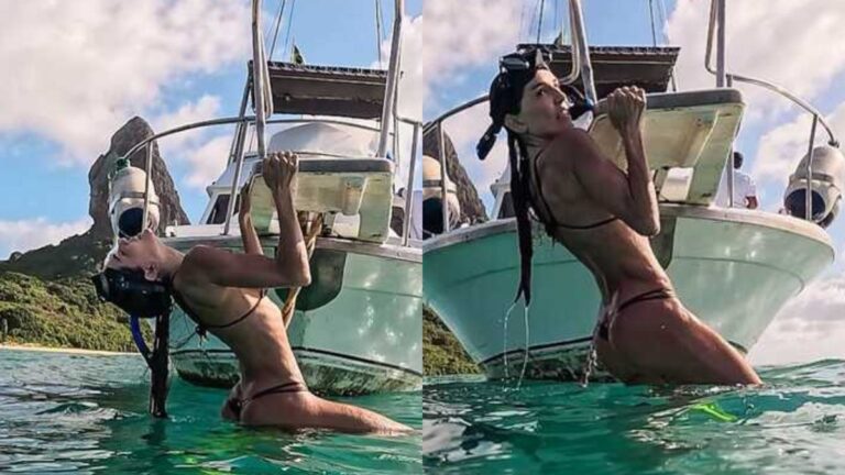 “Vai cair”: Deborah Secco repercute ao surgir pendurada em lancha