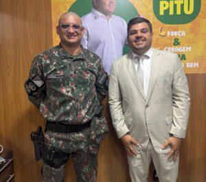Vereador Silvio Pitu recebe Capitão Jorge, comandante da Polícia Militar Ambiental de Corumbá, para fortalecer ações em defesa do meio ambiente e segurança pública