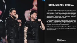 Após acidente com caminhão, Diego & Victor Hugo se pronunciam
