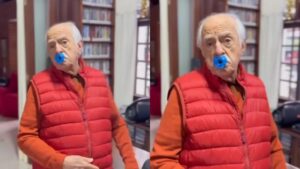 Ary Fontoura brinca com moda da chupeta para adultos