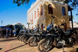 Base Móvel da Guarda é instalada no Centro e reforça segurança durante mês de aniversário de Campo Grande
