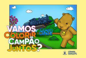 Câmara lança livro de colorir, com capivara em pontos turísticos