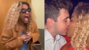 Cariúcha é recebida no SBT com música após beijo em filho de Gugu