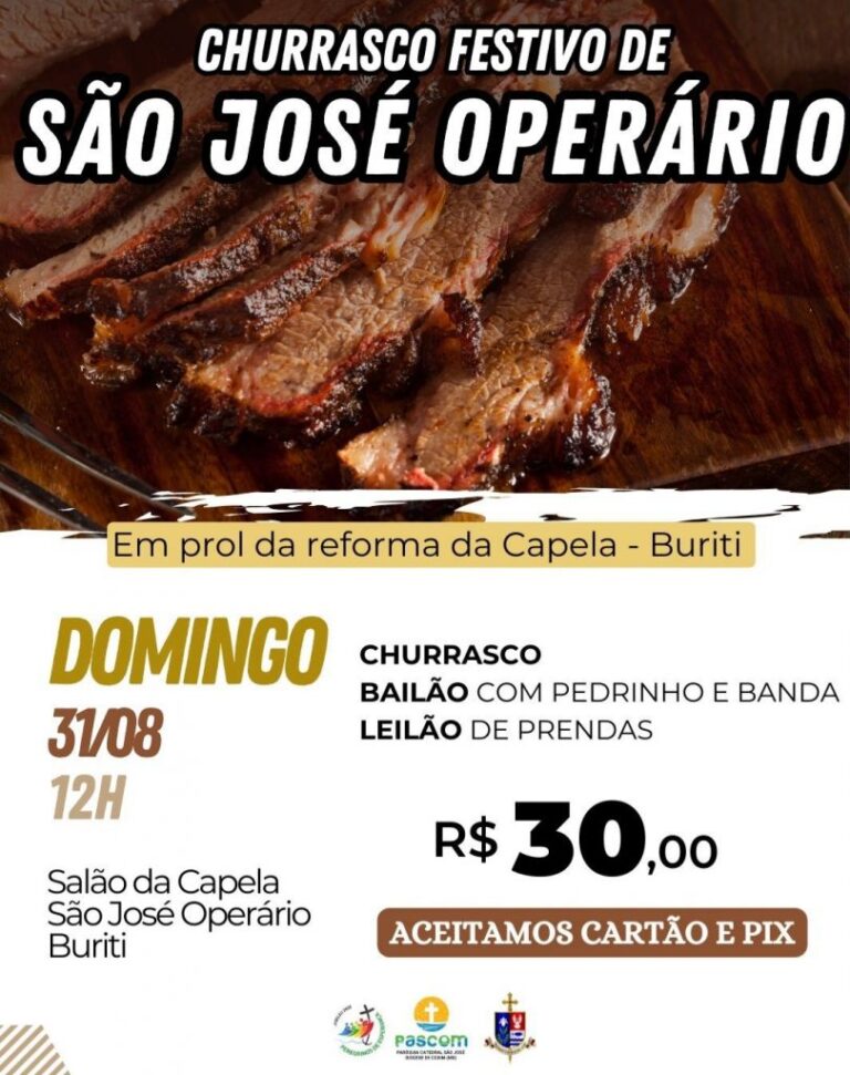 Comunidade São José Operário, no Buriti, realiza churrasco festivo em prol da reforma da Capela