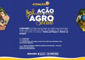Distrito de Rochedinho recebe Ação Agro Social no próximo sábado