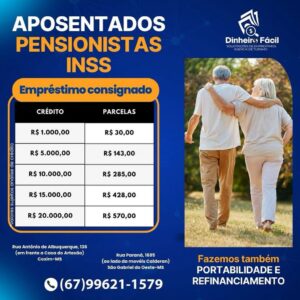Empréstimo consignado para aposentados e pensionistas do INSS com condições especiais