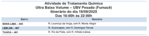 Está na rota? Três bairros serão alvo do Fumacê nessa segunda-feira (18)