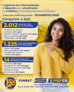 Funsat oferece 2.012 vagas de emprego em Campo Grande nesta terça-feira (19)