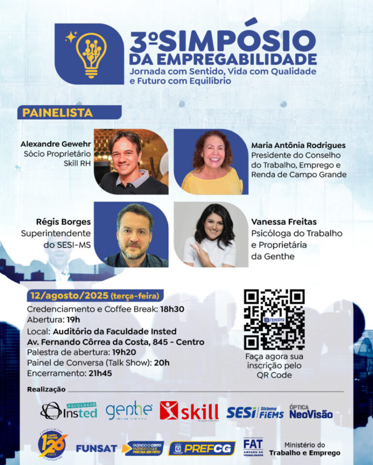 Funsat promove 3º Simpósio da Empregabilidade na terça-feira (12)