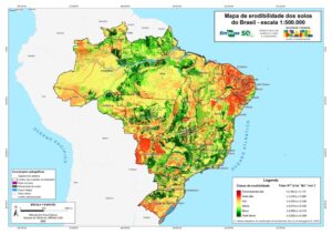 Novo mapa da Embrapa revela solos mais vulneráveis à erosão no Brasil