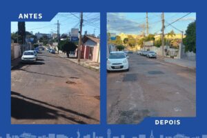 Prefeitura atende mais uma indicação do vereador Marquinhos Trad e realiza operação tapa-buraco também no bairro Cabreúva
