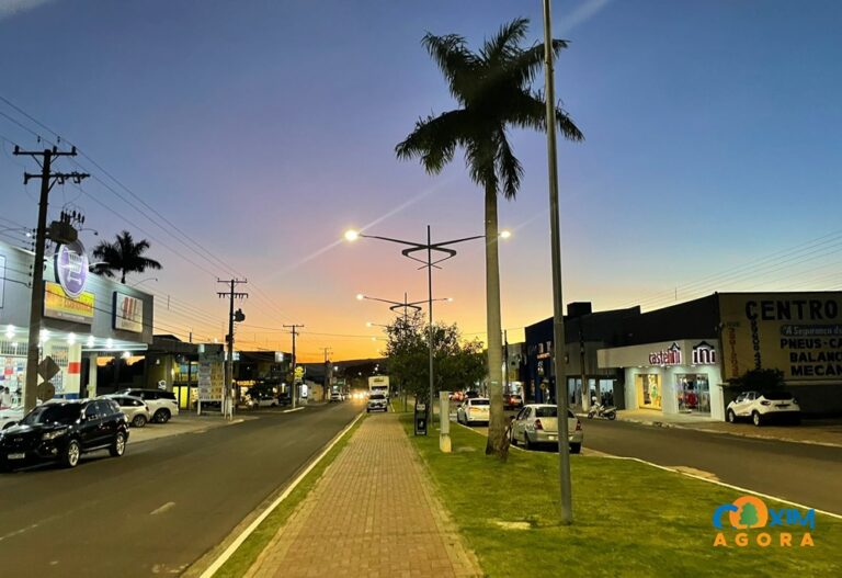 Quarta-feira em Coxim: tempo claro, calor em alta e baixa umidade do ar