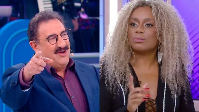 Ratinho debocha de Cariúcha por troca de beijos com filho de Gugu