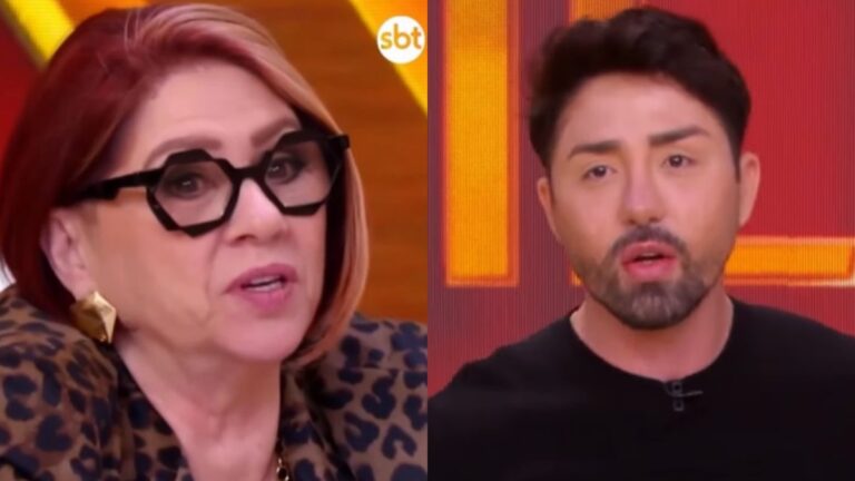 Rico Melquiades e psicóloga do "Casos de Família" discutem no SBT