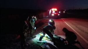Sargento do Bope sofre fratura grave em acidente na BR-163 ao desviar de carreta