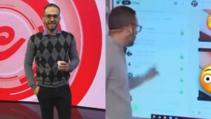 Sem querer: Apresentador argentino mostra nudes ao vivo na TV