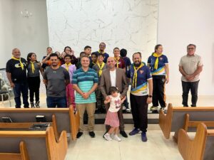 Vereador Leinha participa de bate-papo com jovens do Clube de Desbravadores no bairro Santa Luzia
