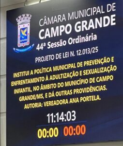 Vereadora Ana Portela aprova projeto de prevenção à adultização e sexualização infantil em Campo Grande