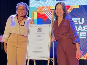 Vereadora Luiza participa de inauguração do CEU das Artes no Parque Lageado ao lado da ministra Margareth Menezes