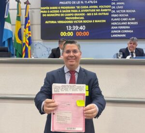 Agora é Lei: O Programa “Se Cuida, Jovem” é sancionado em Campo Grande, de autoria do vereador Dr. Victor Rocha