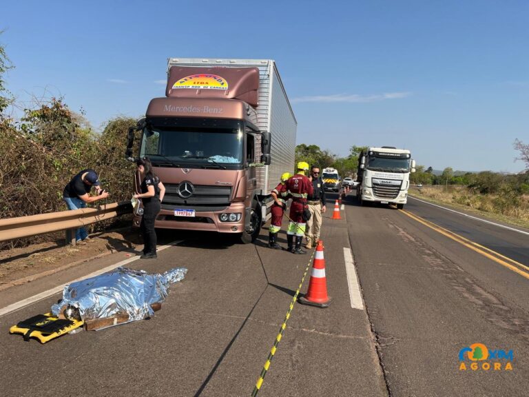 Caminhoneiro morre vítima de infarto fulminante enquanto dirigia na BR-163, em Coxim