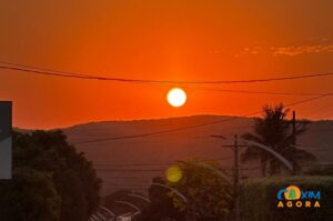 Coxim terá sexta-feira de calor intenso e chance de chuva isolada à noite