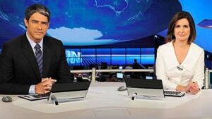 Fátima Bernardes parabeniza William Bonner após saída do JN