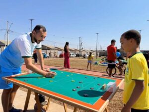 Fefumems promove demonstração do futebol de mesa em Ribas