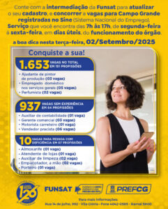 Funsat abre 1.653 oportunidades e leva Emprega CG à Vila Rica