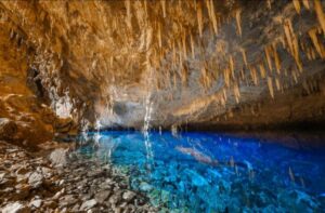 Gruta do Lago Azul e Balneário Municipal recebem certificação de segurança do Corpo de Bombeiros