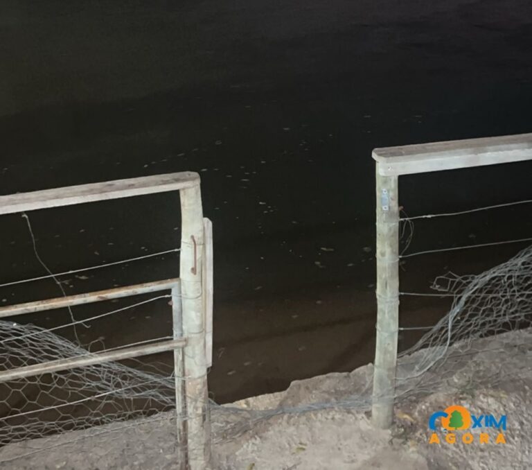 Morador de rua desaparece no Rio Taquari em Coxim