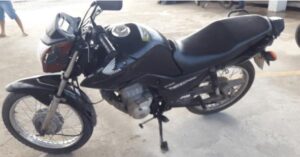Motocicleta é encontrada abandonada às margens da MS-215, em Pedro Gomes