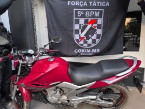 PM recupera motocicleta alvo de golpe de estelionato em Coxim