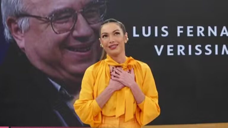 Patrícia Poeta se emociona e expõe lembrança com Luis Verissimo
