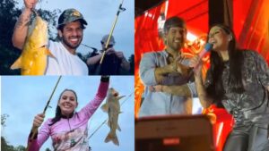 Show e pesca: Ana Castela e Zé Felipe passam fim de semana juntos