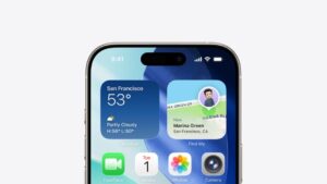 iPhone com novo visual Liquid Glass do iOS 26