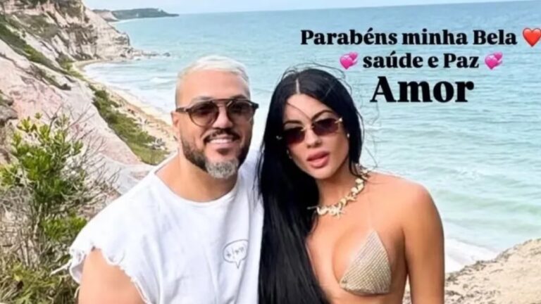 Belo publica 1ª foto com Rayane e declara: “Parabéns, minha Bela”