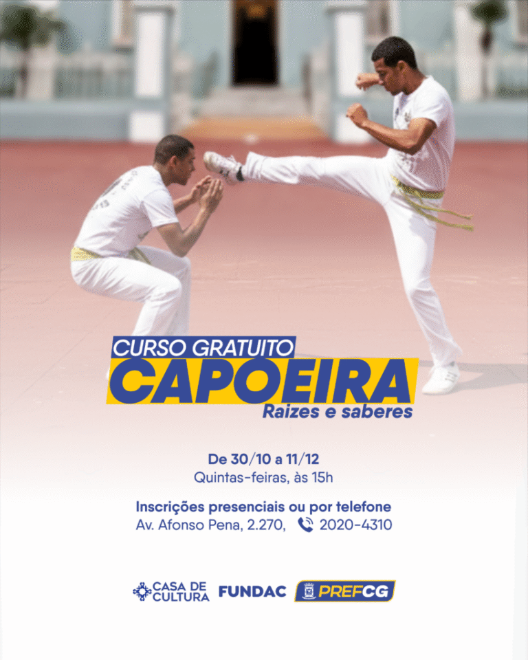 Casa de Cultura lança o curso “Capoeira Raízes e Saberes”