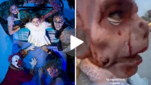 Fã se borra de medo na Hora do Horror e monstro reage: "nojenta"